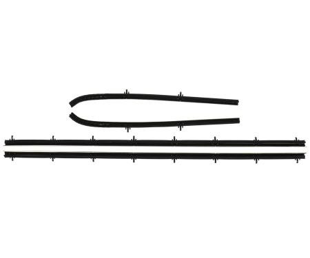 PUI Interiors 1973-1974 Chevrolet Nova 2 Door Sedan Outer Only Window Felt Kit F277-10