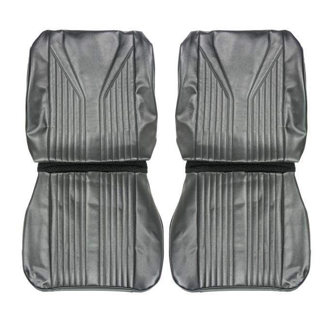 PUI Interiors 1965 Chevrolet Impala/SS Black Front Bucket Seat Covers 65BS10U