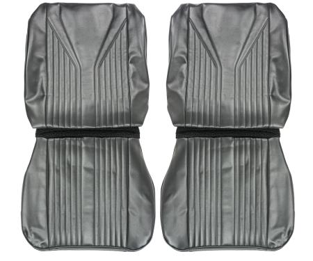 PUI Interiors 1965 Chevrolet Impala/SS Black Front Bucket Seat Covers 65BS10U