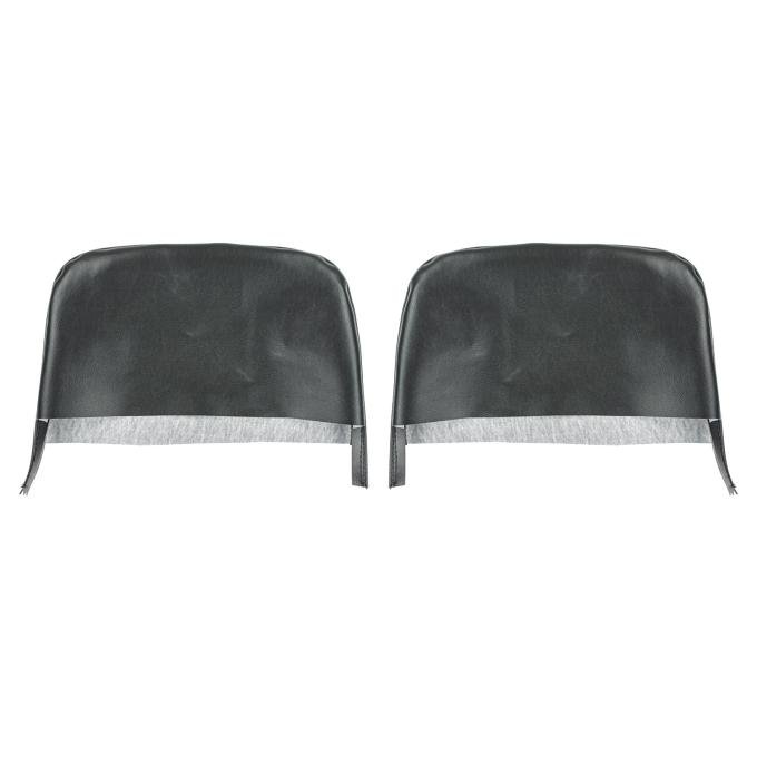 PUI Interiors 1967-1969 Camaro/Firebird Black Bucket Seat Head Rest Covers 67FH10U