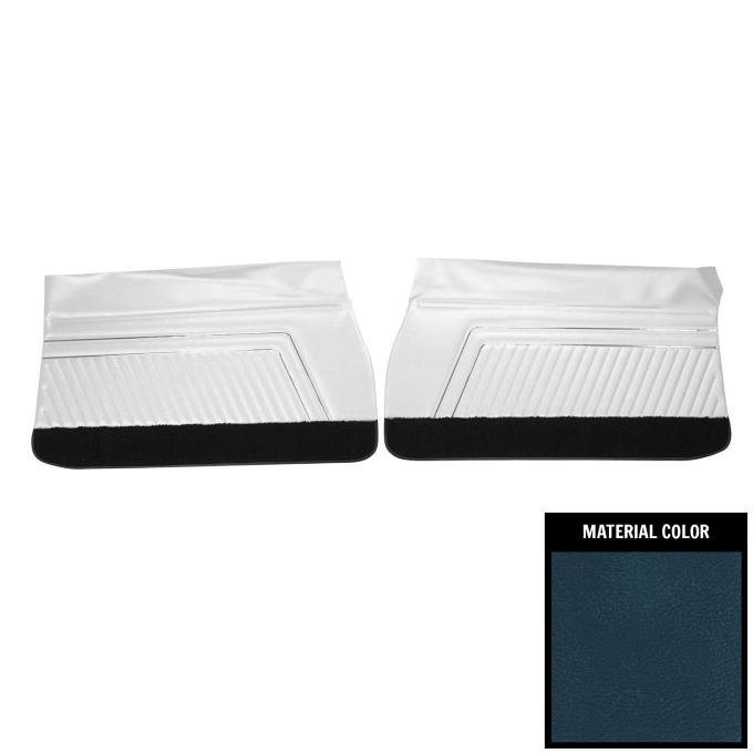 PUI Interiors 1970 Pontiac GTO/Lemans Sport Dark Blue Front Door Panels D462