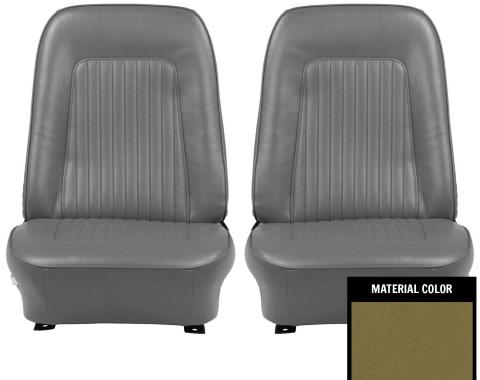 PUI Interiors 1968 Chevrolet Camaro Standard Gold Front Bucket Seat Covers 68FS46U