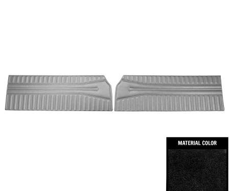 PUI Interiors 1968 Dodge Coronet 440/Superbee Black Front Door Panels 68KDHD10