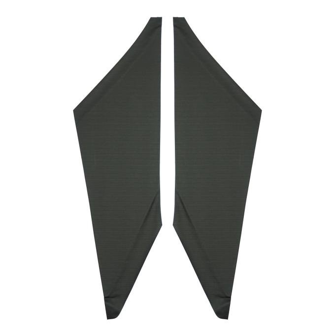 PUI Interiors 1968-1969 Chevrolet Camaro/Pontiac Firebird Black Ribbed Earmuff Boards 67FHB100R