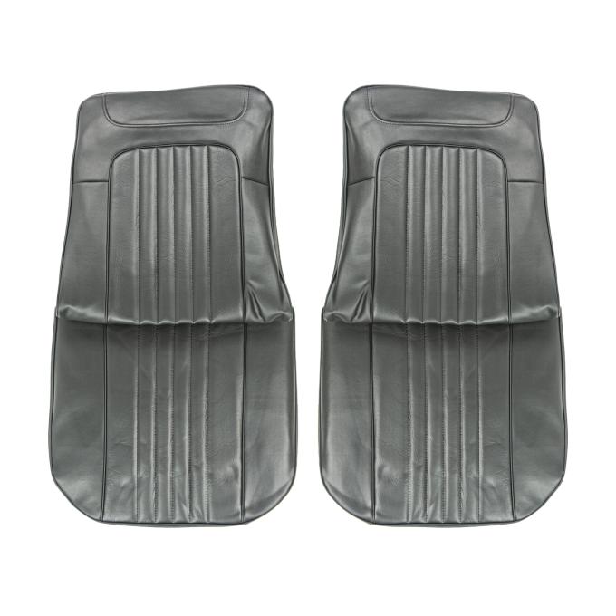PUI Interiors 1971-1972 Chevrolet Chevelle Black Front Bucket Seat Covers 71AS10U