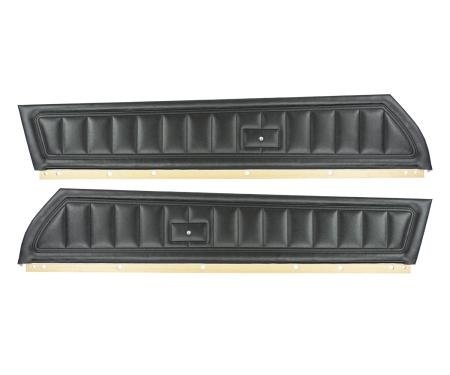 PUI Interiors 1973-1975 Chevrolet Camaro Standard Black Front Door Panels D730