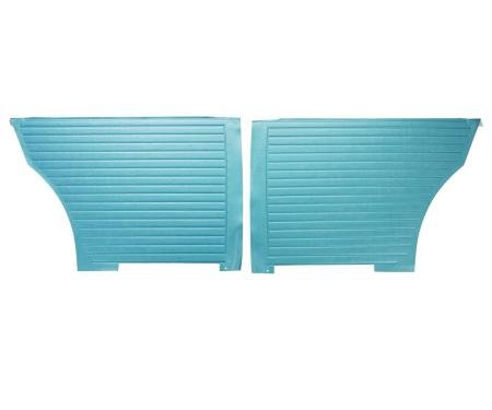PUI Interiors 1966 Chevrolet Nova Hardtop Bright Blue Rear Door Panels D272C
