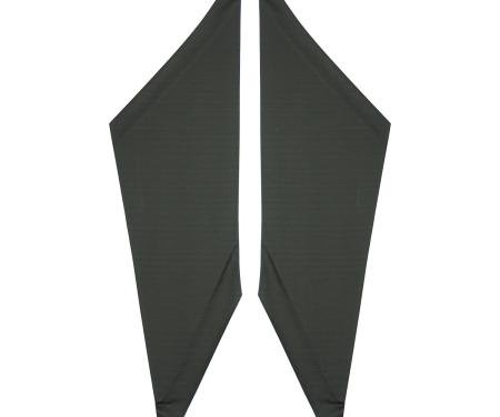 PUI Interiors 1968-1969 Chevrolet Camaro/Pontiac Firebird Black Ribbed Earmuff Boards 67FHB100R