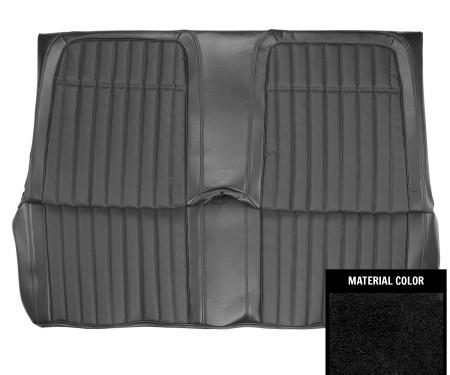 PUI Interiors 1969 Chevrolet Camaro Hardtop Deluxe Black Rear Bench Seat Cover 69DS10CS