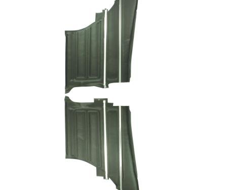 PUI Interiors 1968 Chevrolet Nova/SS/Custom Sedan Pre-Assembled Black Rear Door Panels 68XD10C-P