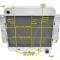 Champion Cooling 1962-1967 Chevrolet Chevy II 2 Row All Aluminum Radiator Made With Aircraft Grade Aluminum EC255-6