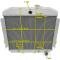 Champion Cooling 1955-1956 Chevrolet Bel Air 4 Row All Aluminum Radiator Made With Aircraft Grade Aluminum MC5056