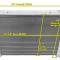 Champion Cooling 3 Row All Aluminum Radiator Made With Aircraft Grade Aluminum CC571-M