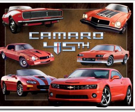 Tin Sign, Camaro 45th Anniv.