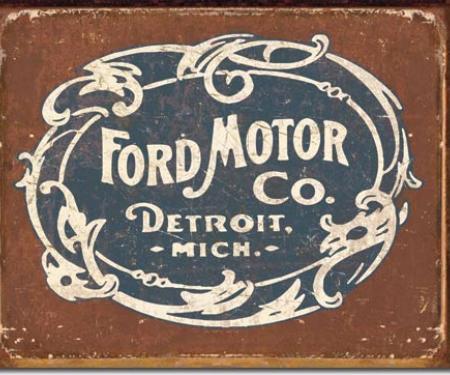 Tin Sign, Ford - Historic Logo