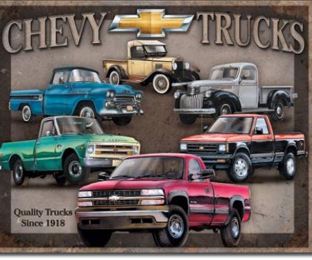 Tin Sign, Chevy Truck Tribute