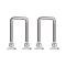 Front Spring U-Bolt Set - 4 X 2-3/8 - Square Top - 10 Pieces - Ford