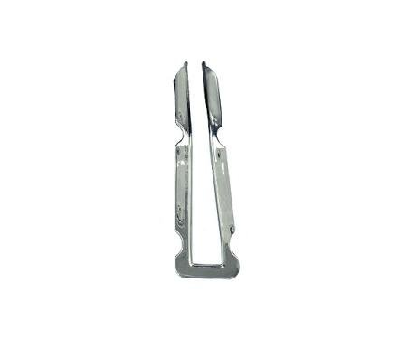 Corvette Parking Brake Console Reinforcement, Chrome Edged,1967