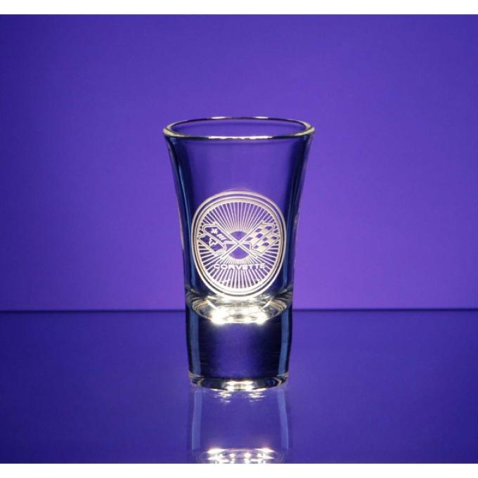 Corvette Shot Glass, Large Flared, 2.25 Ounce, 1953-2013 Corvette Designs | Corvette Shot Glass, Large Flared, 2.25 Ounce, 1963-1965 Sting Ray
