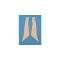Chevy Interior Cardboard, Headliner Sailboards, 2-Door Sedan, 1955-1957
