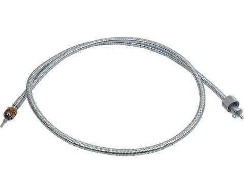 Model A Ford Speedometer Cable & Housing Set - Large 1/2 Outer Diameter Housing - Keyed End - 61-1/2 Long