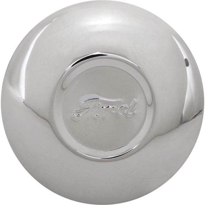Model A Ford Hub Cap - Stainless Steel - Ford Script - Fits3-3/4 Rim Opening - Reproduction