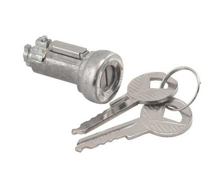 Ford Thunderbird Trunk Lock Cylinder, Includes 2 Keys, 1964