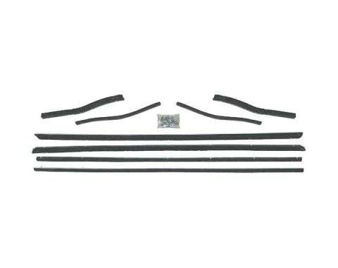 Ford Mustang Belt Weatherstrip Kit - 8 Pieces - Inner & Outer - Coupe & Convertible - Door Windows & Rear Quarters