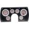 Camaro Dash Panel, With 6 AutoMeter Ultra Lite Gauges, Black, 1982-1989