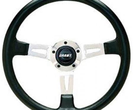Camaro Steering Wheel, Three-Spoke, Collector's Edition, Black, Grant, 1970-1988