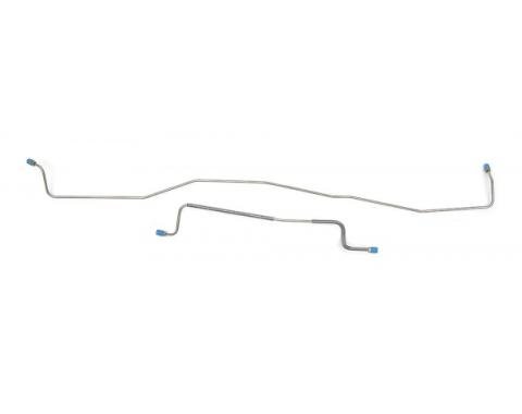 Full Size Chevy Rear End Brake Line Set, Stainless Steel, 1959-1964