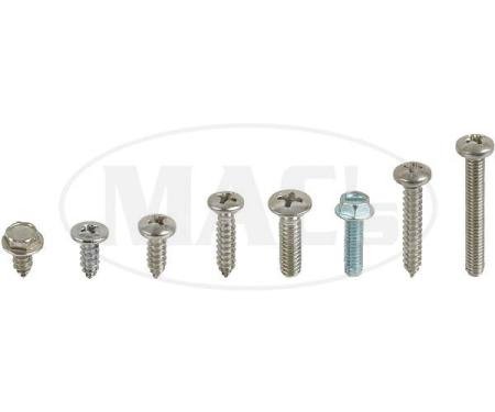 Exterior Screw Kit, With Wheel Lip Moldings (48 Piece), Galaxie, 1970