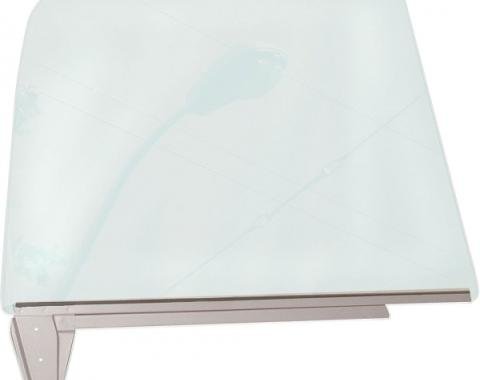 Chevy Truck Door Window Frame, With Glass, Right, 1967-1972