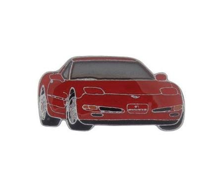 Corvette Red C5 Coupe Lapel Pin