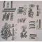 Full Size Chevy Engine Bolt Kit, Stainless Steel, 235ci, Use With Aluminum Valve Cover, 1958-1962