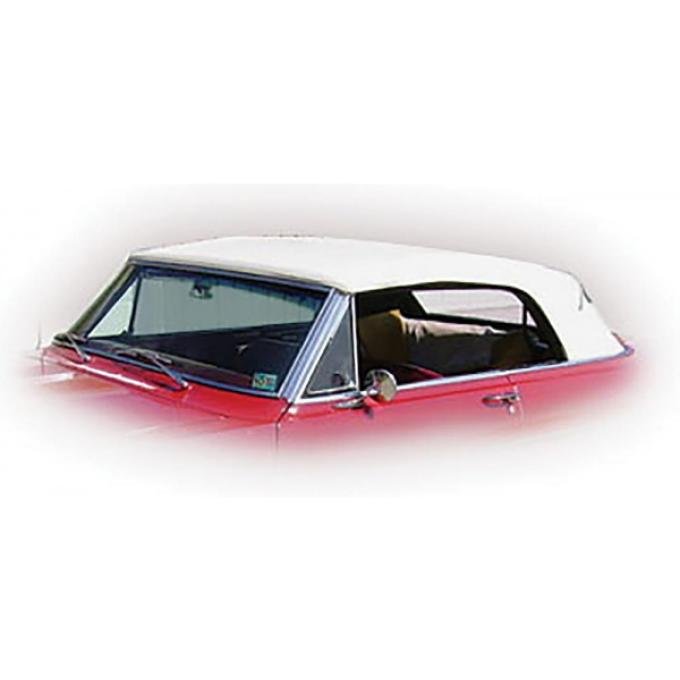 Nova Chevy II Convertible Top With Fixed Plastic Window, Vinyl, 1962-1963