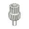 Ford Thunderbird Speedometer Driven Gear, 18 Teeth, White, Type 3A, 1957-63