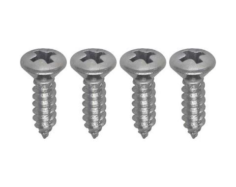 Redline Restomotive® 1961-1963 Ford Thunderbird 4 Piece Console Ashtray Screw Set