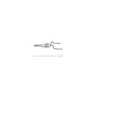 Ford Mustang Exhaust, GT Exhaust System 2” - Without Resonator Or H Pipe - Fits GT Tips 1965-66