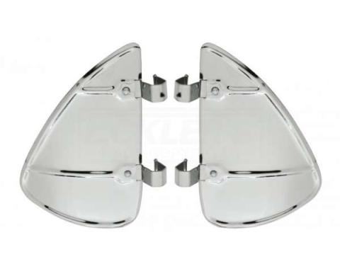 Chevy Truck Vent Window Breezies, Stainless Steel, 1947-1987