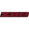Camaro Rocker Panel Emblem, Z28, Red, 1991-1992