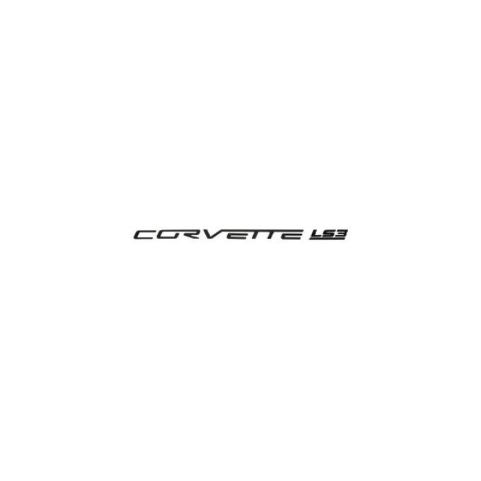 Corvette Fuel Rail Letter Set, LS3, Gloss Black, 2008-2013