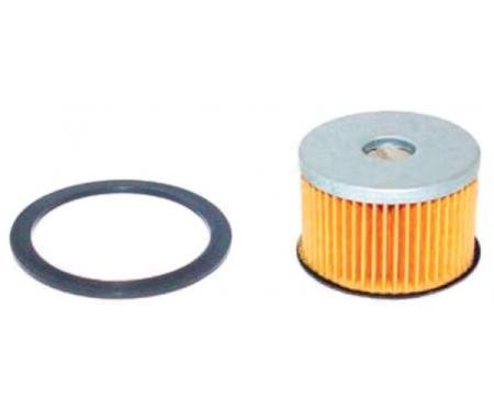 Corvette Filter Element, Fuel, Glass Bowl, 1956-1962