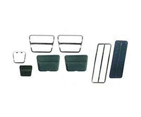 1969-1972 Camaro / Firebird Pedal Pad & Trim Kit for Cars With Drum Brakes & Manual Transmission