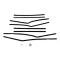 Full Size Chevy Window Felt Kit, 4-Door Sedan, Bel Air, 1958