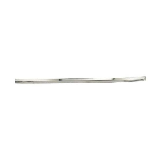 Ford Mustang Upper Windshield Moulding - Front Outside - Left - Bright Metal - Coupe & Fastback