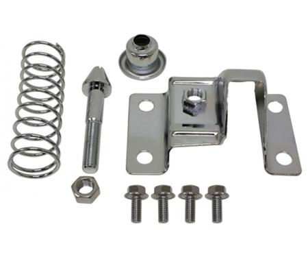 Chevelle Chrome Upper Hood Latch Cover Kit, 1967-1972