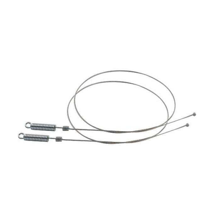Ford Mustang Convertible Top Side Tension Cables - Spring Type
