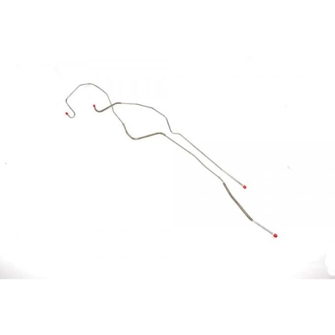 Right Stuff 1967-1968 Camaro Brake Line Set, Front To Rear, Steel, 2-Piece, Disc Conversion, For Cars With Power Brakes FIN67DC