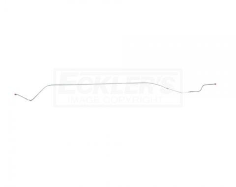 Corvette Front To Rear Brake Lines, Power Brakes, 1/4 Inch Tubing, Stainless Steel, 1965-1966